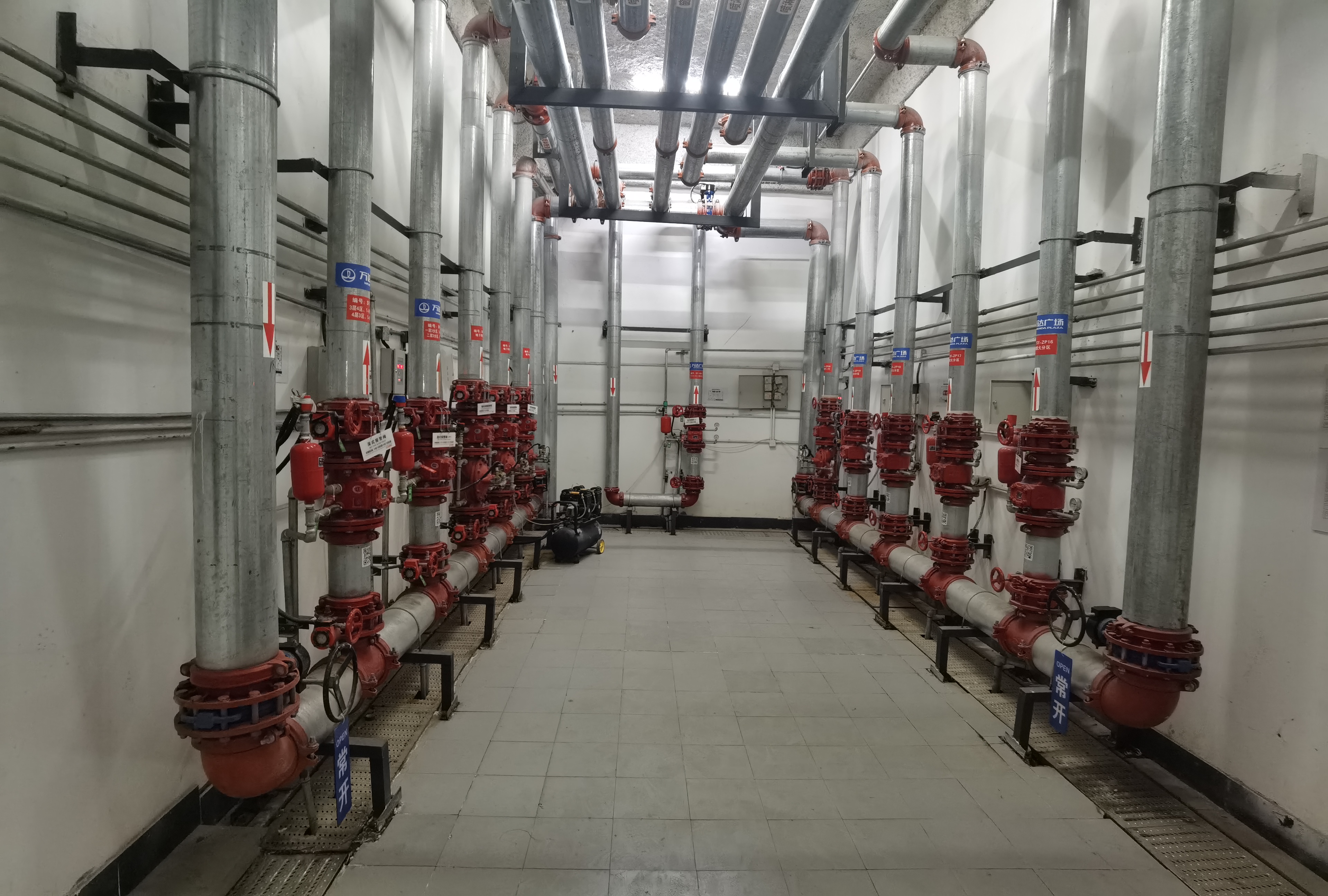 报警阀间管路敷设